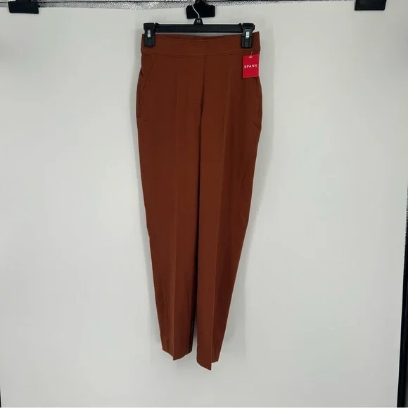 NWT SPANX On the Go Slim Straight Ankle Pants X-Small Petite - Picture 3 of 8